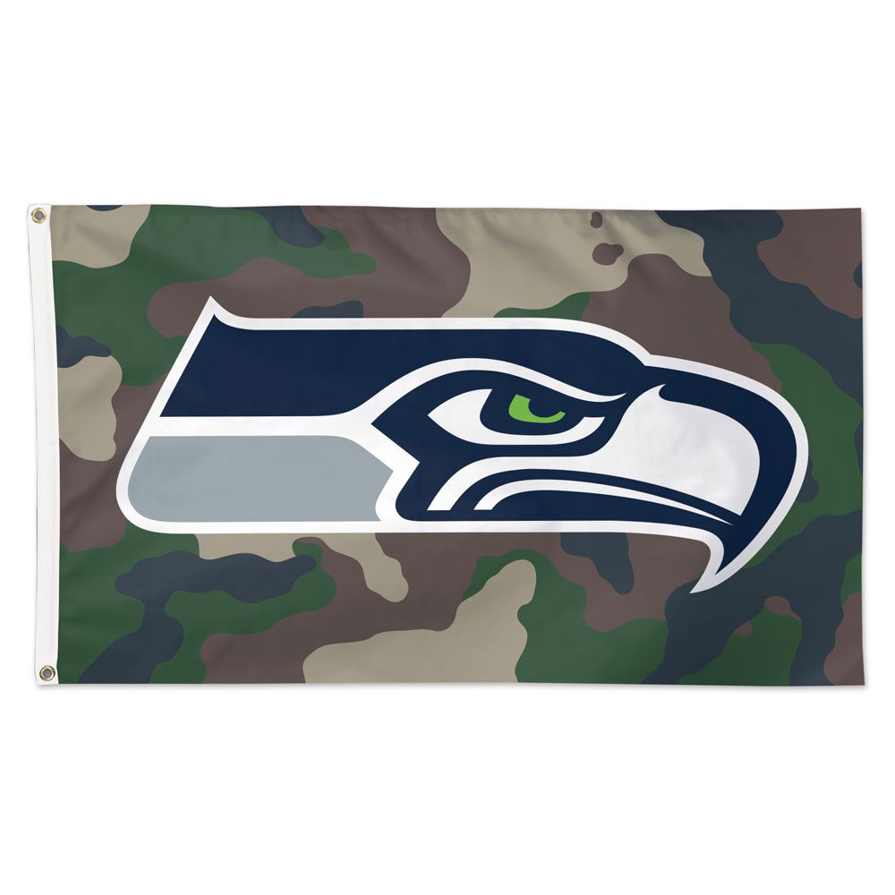 3x5 Seattle Seahawks Camo Outdoor Flag | Flags A' Flying