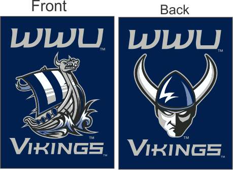 30x40 Western Washington University Vikings House Flag