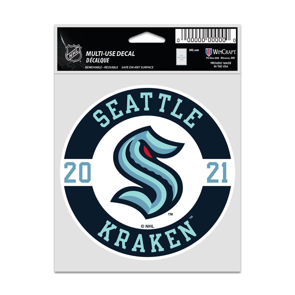 Seattle Kraken Decal Multi Use Fan 3 Pack - Sports Fan Shop