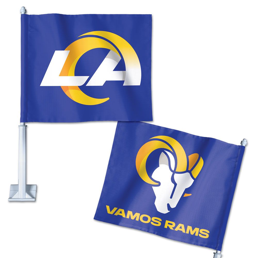 11.75x14 Los Angeles Vamos Rams Car Flag | Flags A' Flying