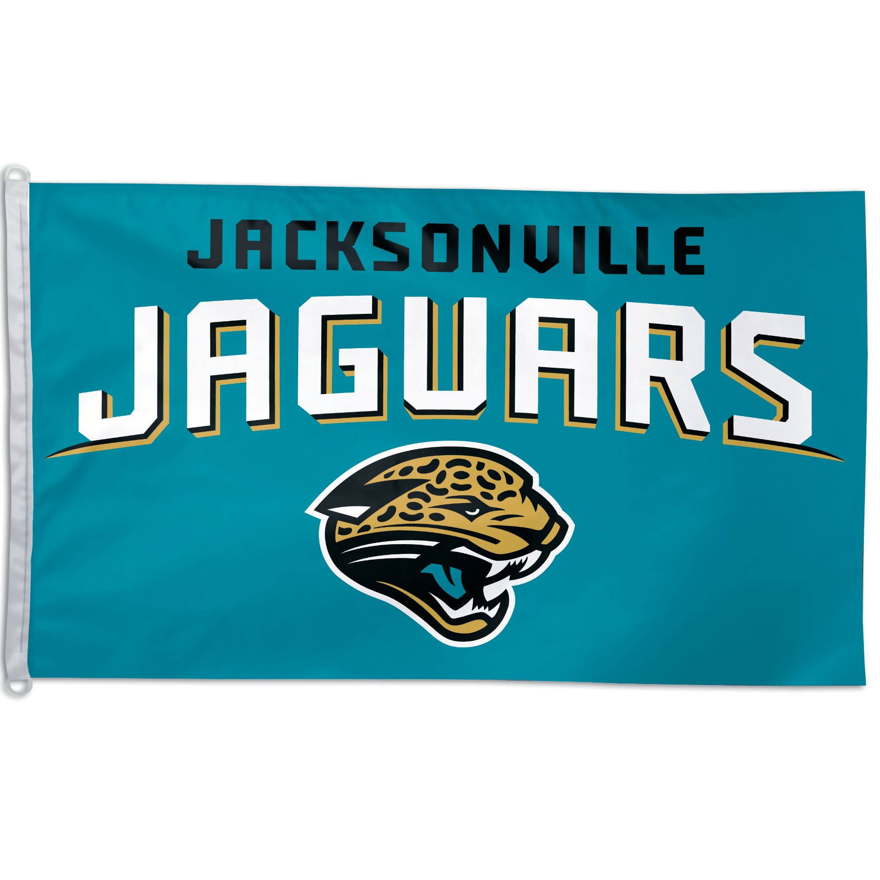 Jacksonville Jaguars NFL Logo Flag - Teal