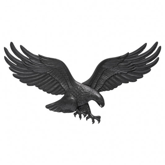 29" Black Aluminum Decorative Wall Eagle