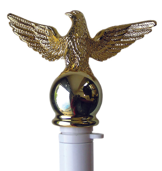 Gold Plastic Eagle Ornament for 1"OD Pole