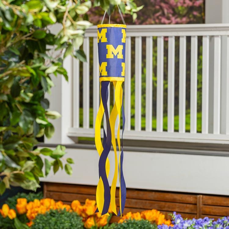 40" University of Michigan Wolverines Windsock