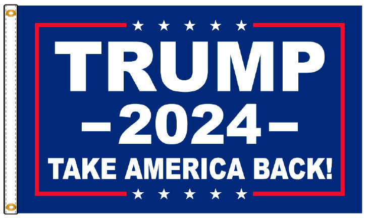 3x5 Trump 2024 Take America Back Outdoor Flag | Bailey's Seasonal Flags