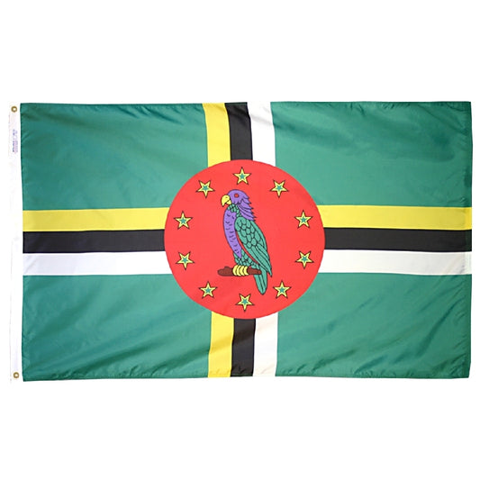 3x5 Dominica Outdoor Nylon Flag