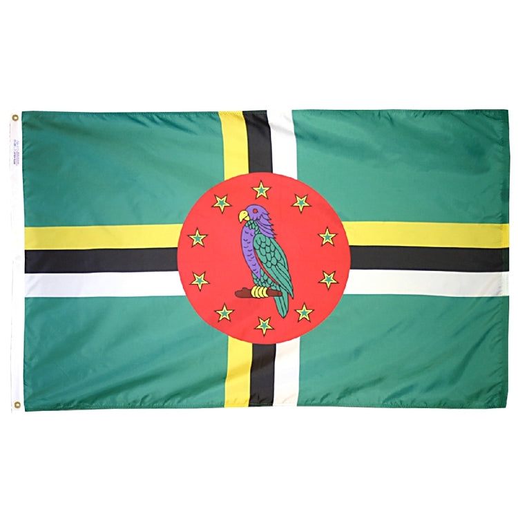 3x5 Dominica Outdoor Nylon Flag