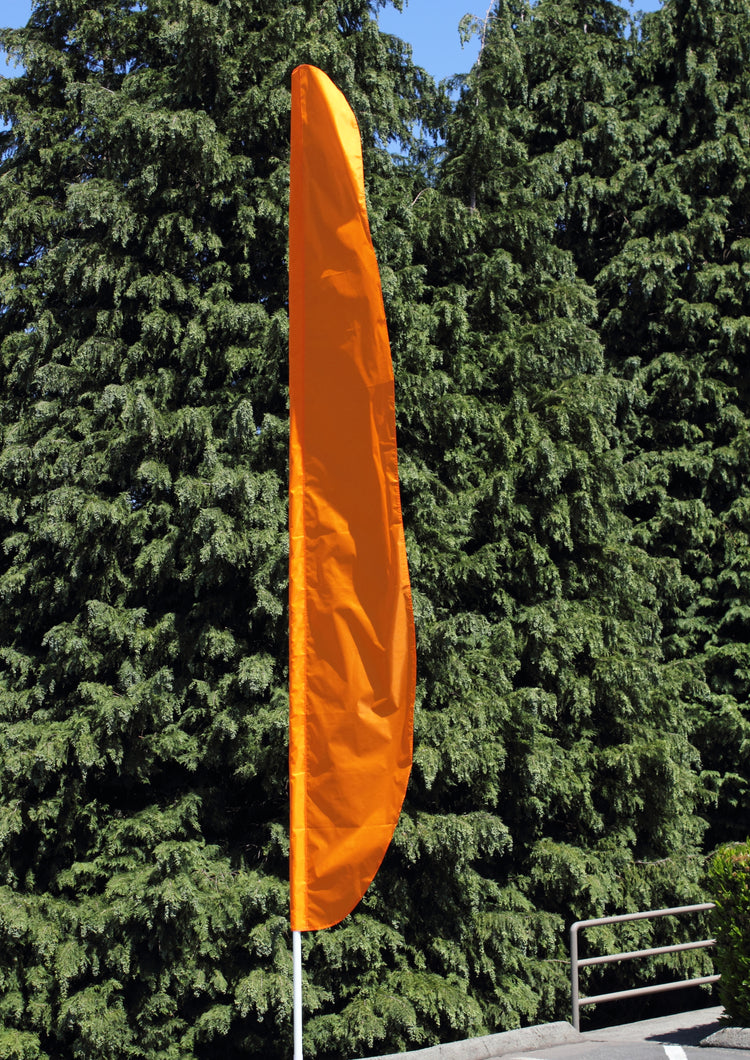 12'x26" Solid Color Feather Flag - Golden Poppy