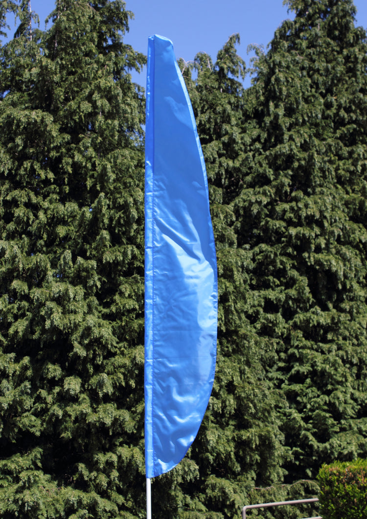 12'x26" Solid Color Feather Flag - French Blue