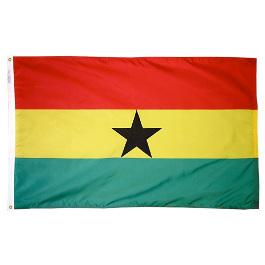 5x8 Ghana Outdoor Nylon Flag