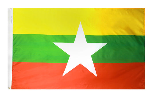 4x6 Myanmar Outdoor Nylon Flag