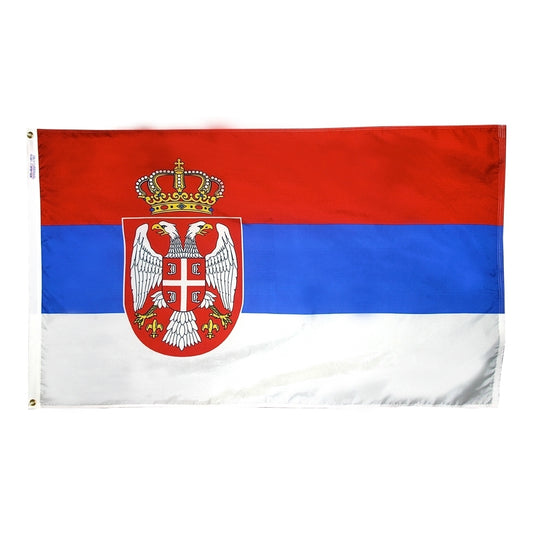 5x8 Serbia Outdoor Nylon Flag