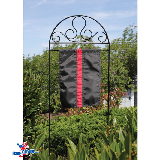 Thin Red Line Firefighters Garden Flag