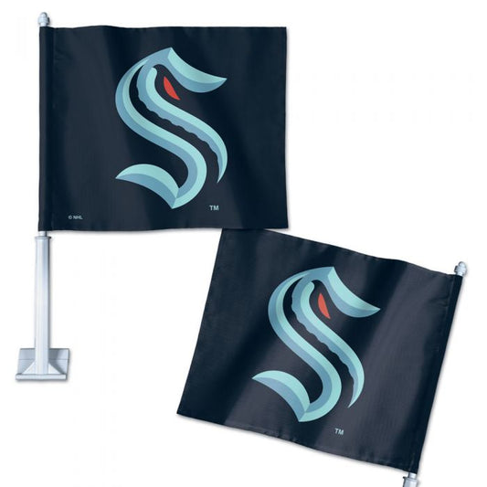 1) Seattle Kraken “Hoist the Colors” Rally Flag ~12x18 SGA 4/1/23