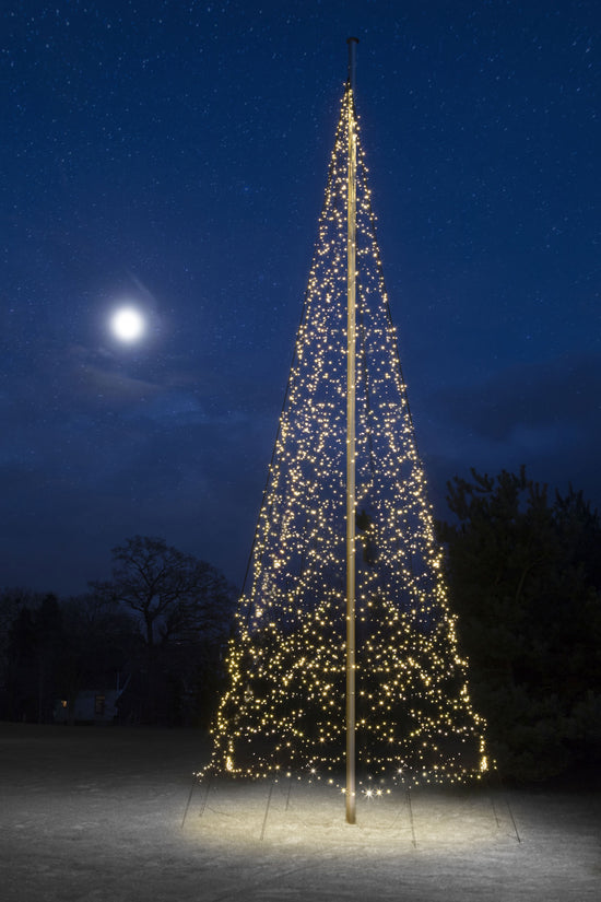 Christmas Tree LED White Light Kit for 30' flagpole | Flags A' Flying